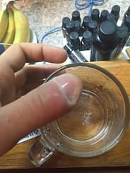 hydrogen peroxide on infected finger