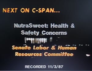 C-span nutrasweet hearing