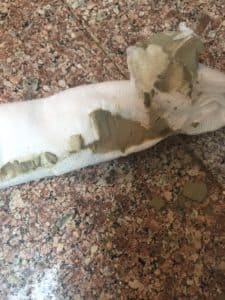 gauze with bentonite clay