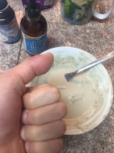 thumbs up bentonite clay mix